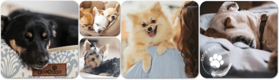 Kutyafekhely Grey Lucky 100 x 70 cm XL