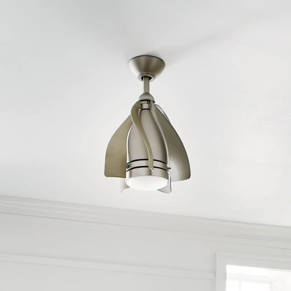 KICHLER KLF-TERNA-15-BN TERNA Ventilátoros lámpa Nikkel, Pezsgő LED IP20