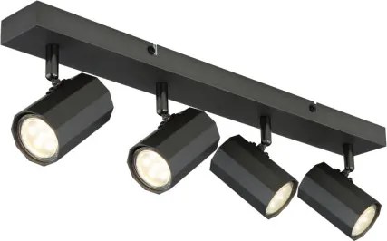 Globo 57918-4 Mennyezeti spotlámpa fém szürke matt, alumínium szürke matt, HxSzxM: 530x60x145mm, 4x GU10 25W 230V izzók nélkül