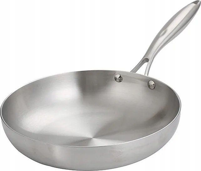 Stainless Steel 304 serpenyő bevonat nélküli indukciós 28cm