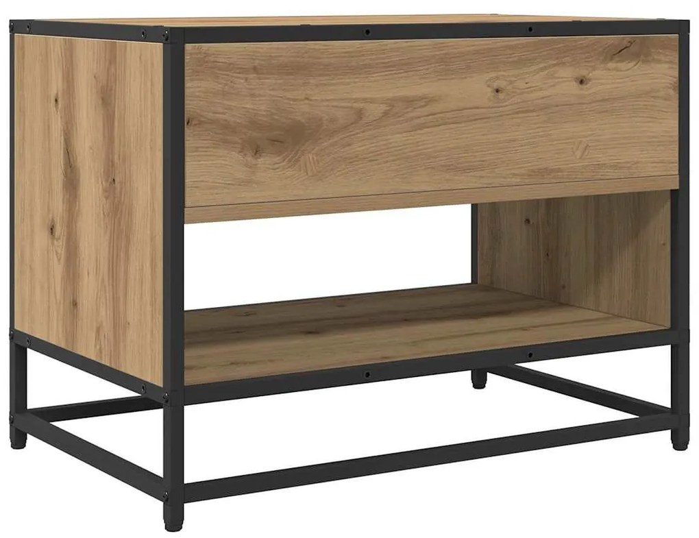 TV szekrény kézműves tölgy 61 x 40 x 46 cm Faanyag