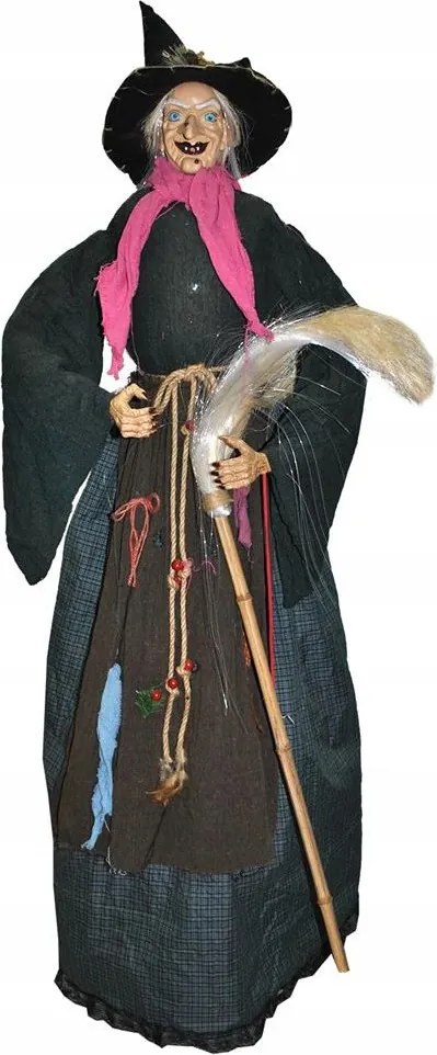 Halloween boszorkány hanggal, 140 cm