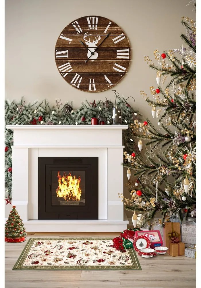 Zöld pamutkeverék szőnyeg karácsonyi mintával 50x80 cm Toy's Delight Green Christmas – Villeroy&Boch