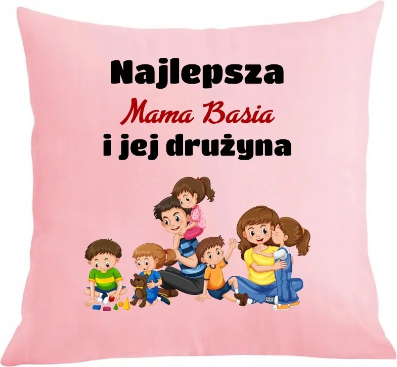 Párna párnahuzat Családi Anyák napja Legjobb Anya Név és csapata