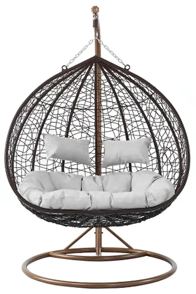 Függőfotel 135x115x210cm barna Babilon-XXL-Brown