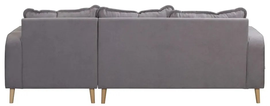 Szürke sarokkanapé (jobb oldali) Beata – Ropez