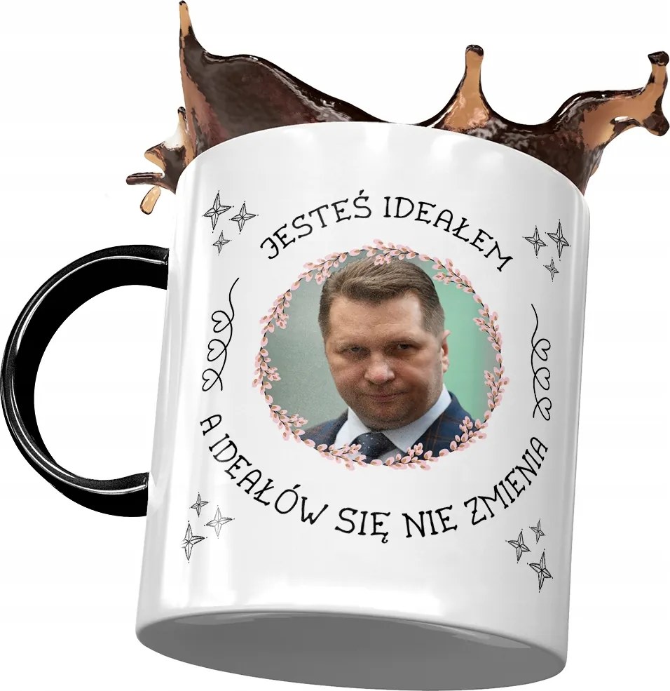 Bögre Fekete-Fekete Pis Ajándék Nyomtatott Fotóval