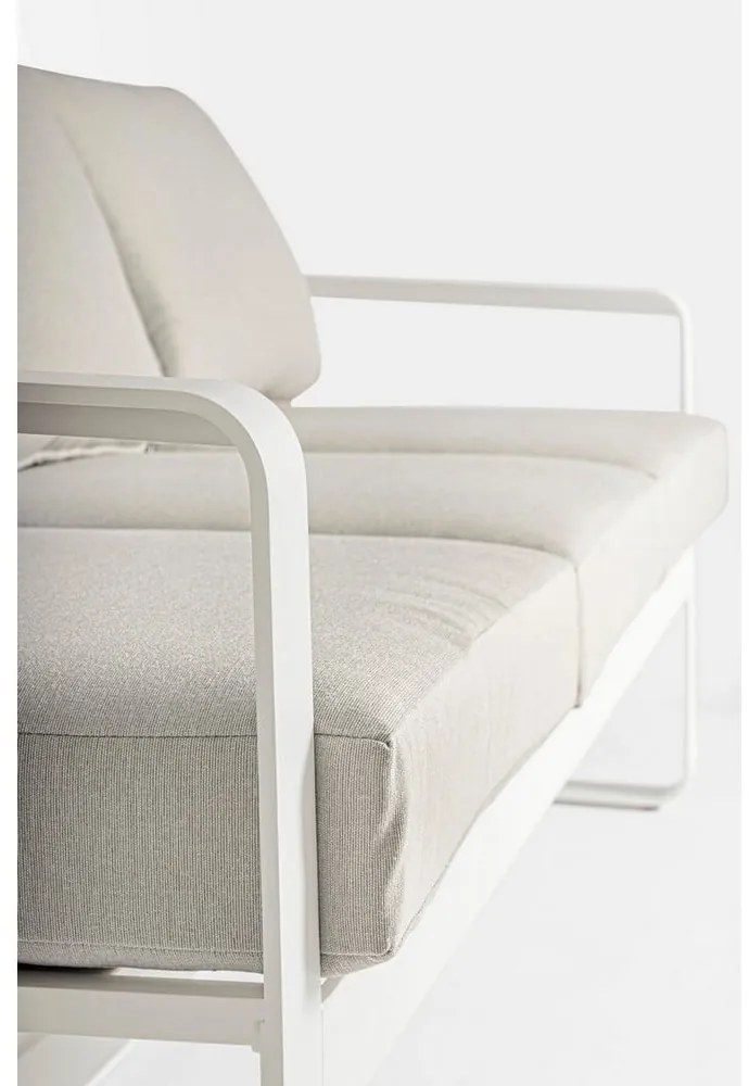 Fehér alumínium kerti kanapé Merrigan – Bizzotto