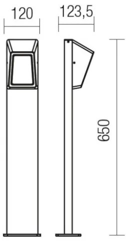Redo 9168 - LED Kültéri lámpa ARGES LED/3W/230V IP54 barna