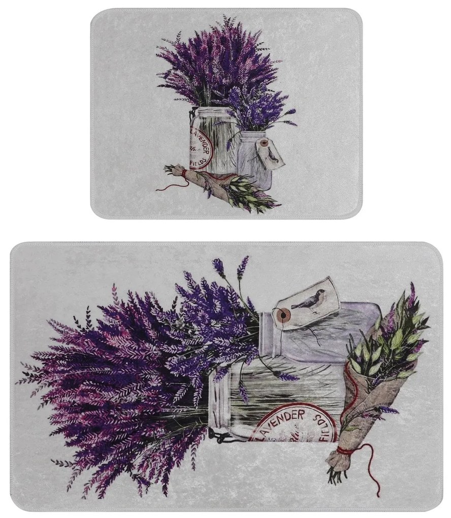 Fürdőszobaszőnyeg Szett (2 db) Purpura
