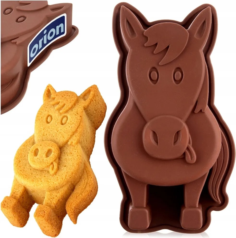 Szilikon tortaforma desszertek kekszek sütemény Ló
