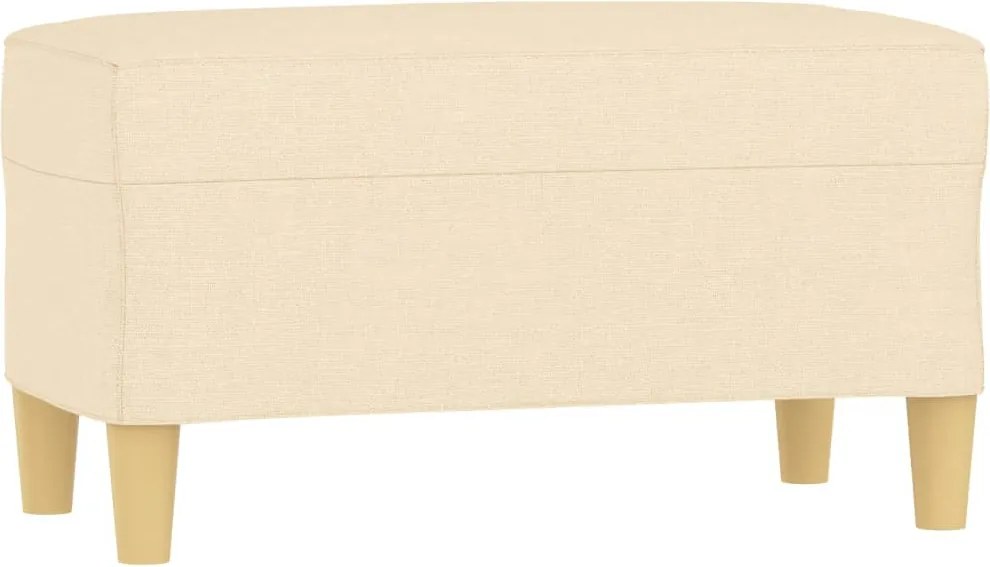 vidaXL krémszínű szövet pad 70 x 35 x 41 cm