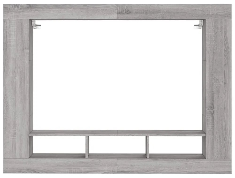 szürke sonoma színű szerelt fa TV-szekrény 152x22x113 cm
