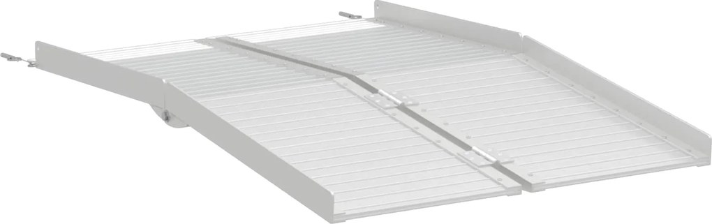 vidaXL Kerekesszék rámpa 270 kg Ezüst 92 x 73 x 5 cm Alumínium