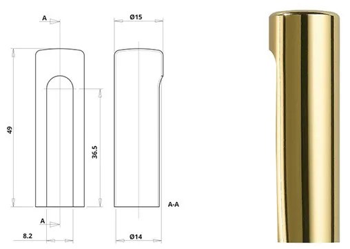 Otlav pánttakaró 3D 14 Arany ALU