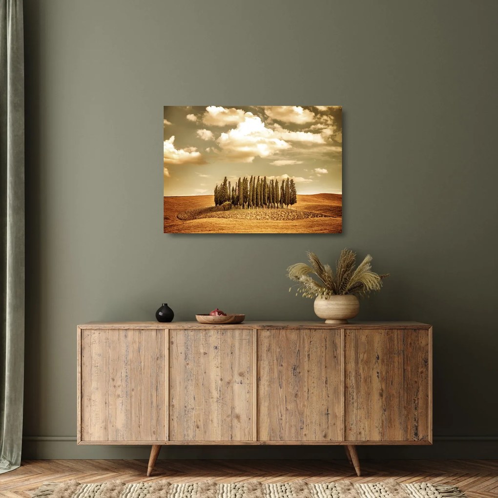 A Tisztás képe (üvegen) (70x50 cm)