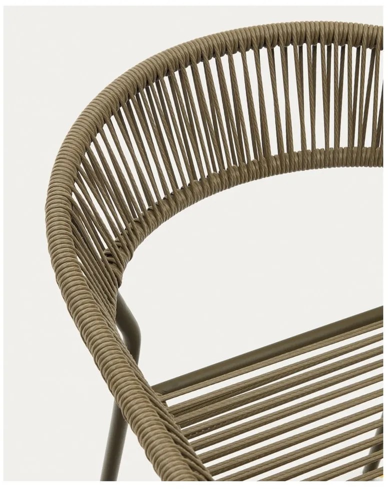 Khaki műrattan étkezőszék szett 4 db-os Futadera – Kave Home