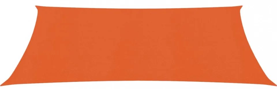 narancssárga HDPE napvitorla 160 g/m² 2,5 x 4,5 m