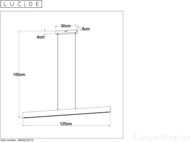 LUCIDE 48450-32-72 STYZE Modern Led Függesztett Lámpa LED IP20