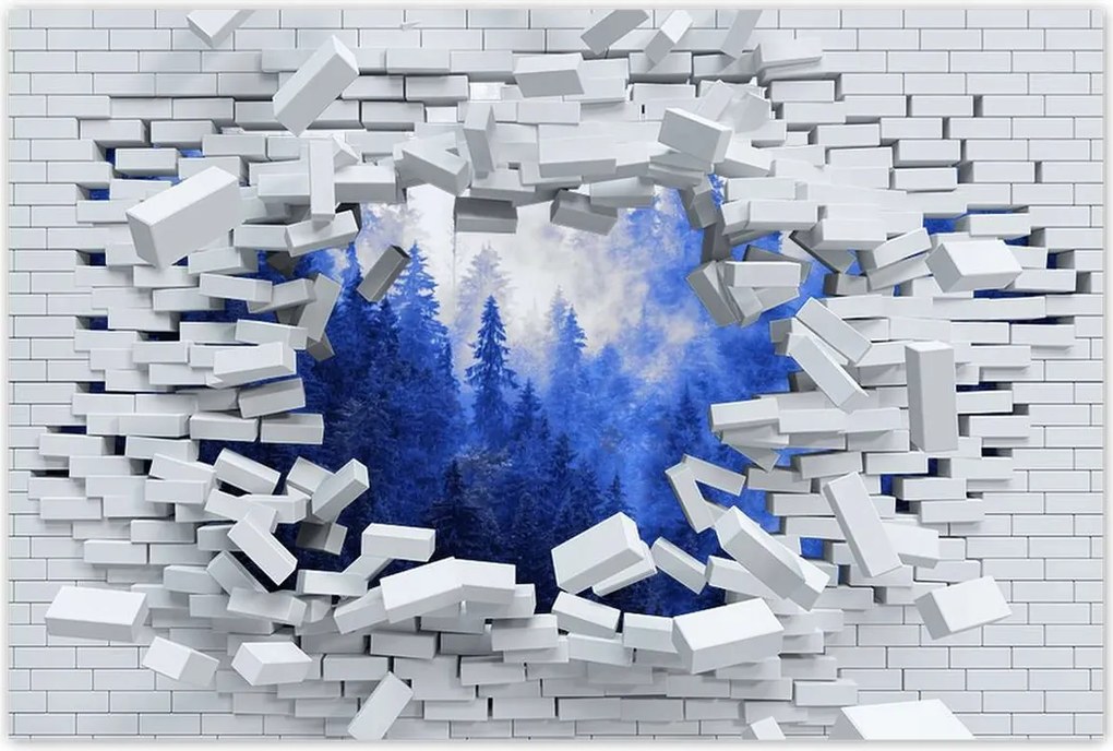 Poszterek 60x40 Kék táj Hegyek