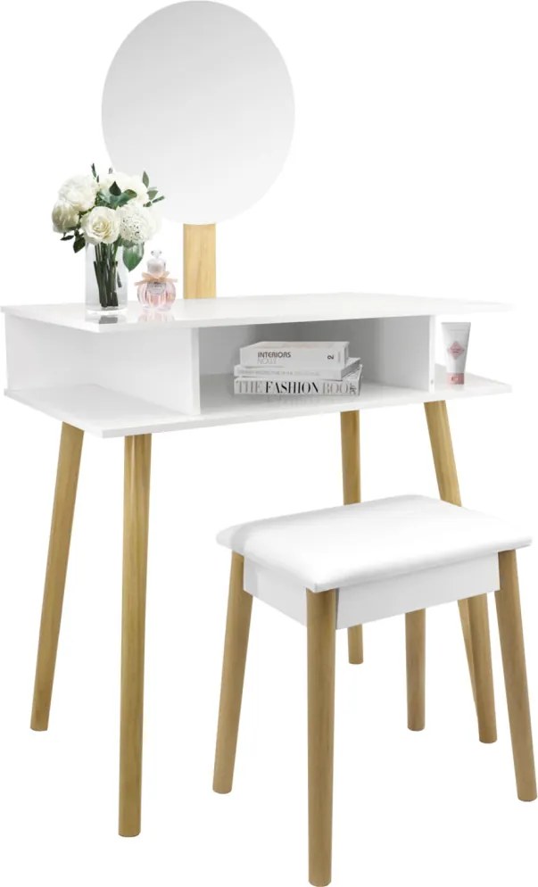 Ékszertartó szekrény tükörrel 41,5 x 36,5 x 147 cm