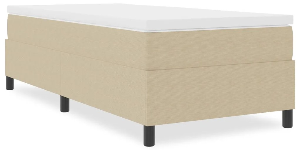 Boxspring Ágy Világos Zöld Szürke 100x200 cm Kedvenc Kordbársony