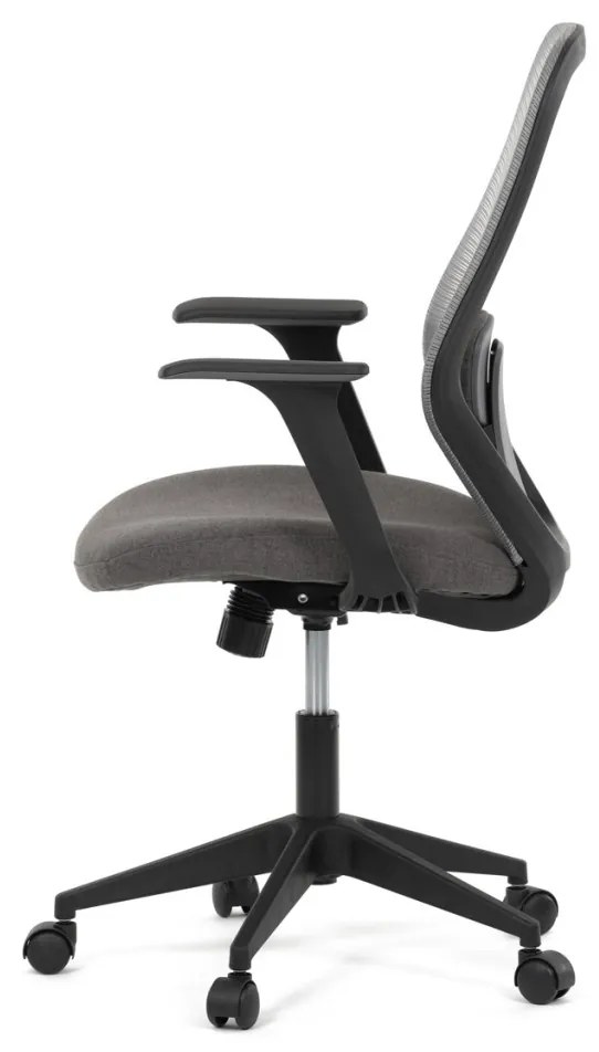 Scaun de birou pivotant de culoare gri cu mecanism de balansare. KA-V3149