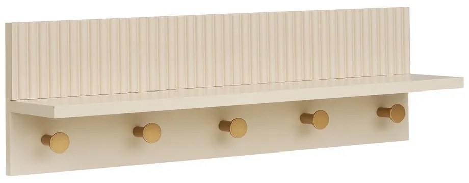 Bézs fali fogas polccal 50 cm Rocca – House Nordic