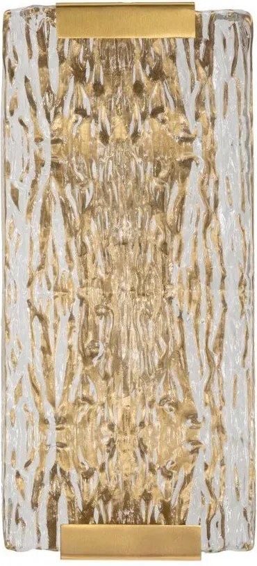 Aranyszínű üveg fali lámpa Oblin – Mauro Ferretti