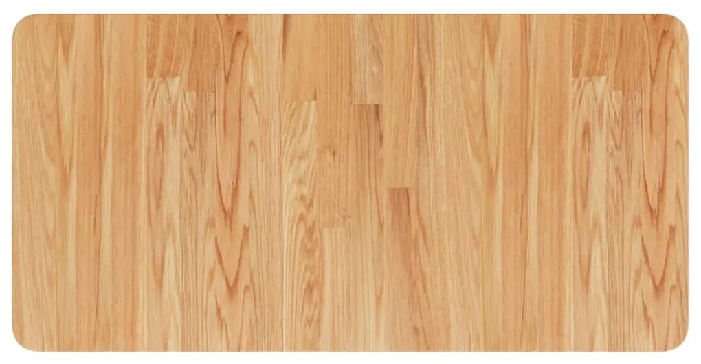 világosbarna kezelt tömör fa fürdőszobai pult 80x40x1,5 cm