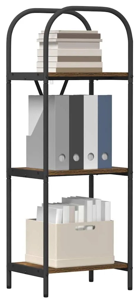 Könyvespolc Füstölt tölgy 40 x 30 x 109 cm Faanyag