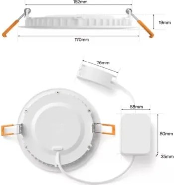 Philips - LED RGBW dimmelhető fürdőszobai süllyesztett mennyezeti lámpa Hue SLIM LED/12W/230V IP44