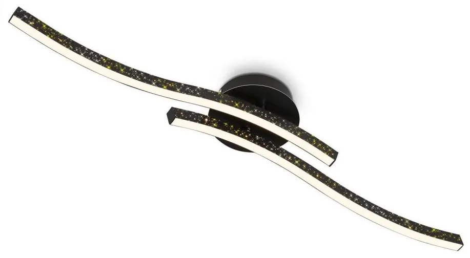 Briloner 3718-025 - LED Felületre szerelhető csillár REY 2xLED/6W/230V fekete