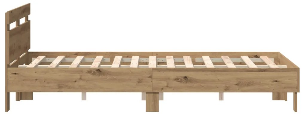 Fa ágykeret Kézműves tölgy Tömör tölgy 120 x 200 cm