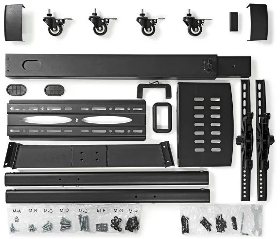 Nedis TVSM5100BK - Padlóállvány TV-hez 32-55" fekete