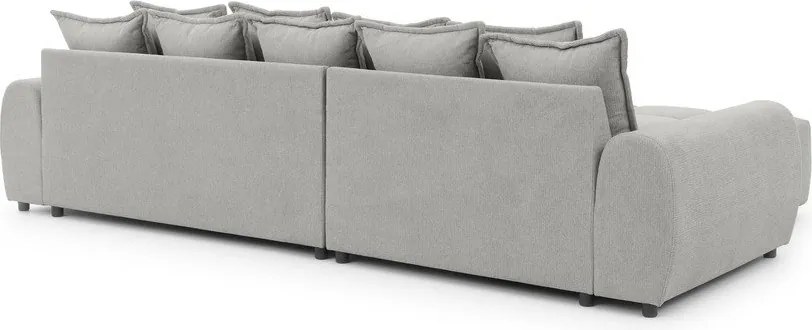 Világosszürke sarokkanapé (bal oldali-heverő résszel) Albane – Ropez