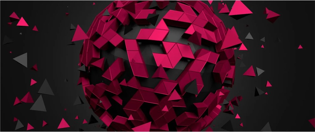 A 3D absztrakció képe (120x50 cm)