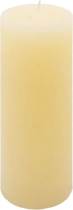 Rusztikus gyertya készlet 20 cm Ø 7,5 cm  2 db krém