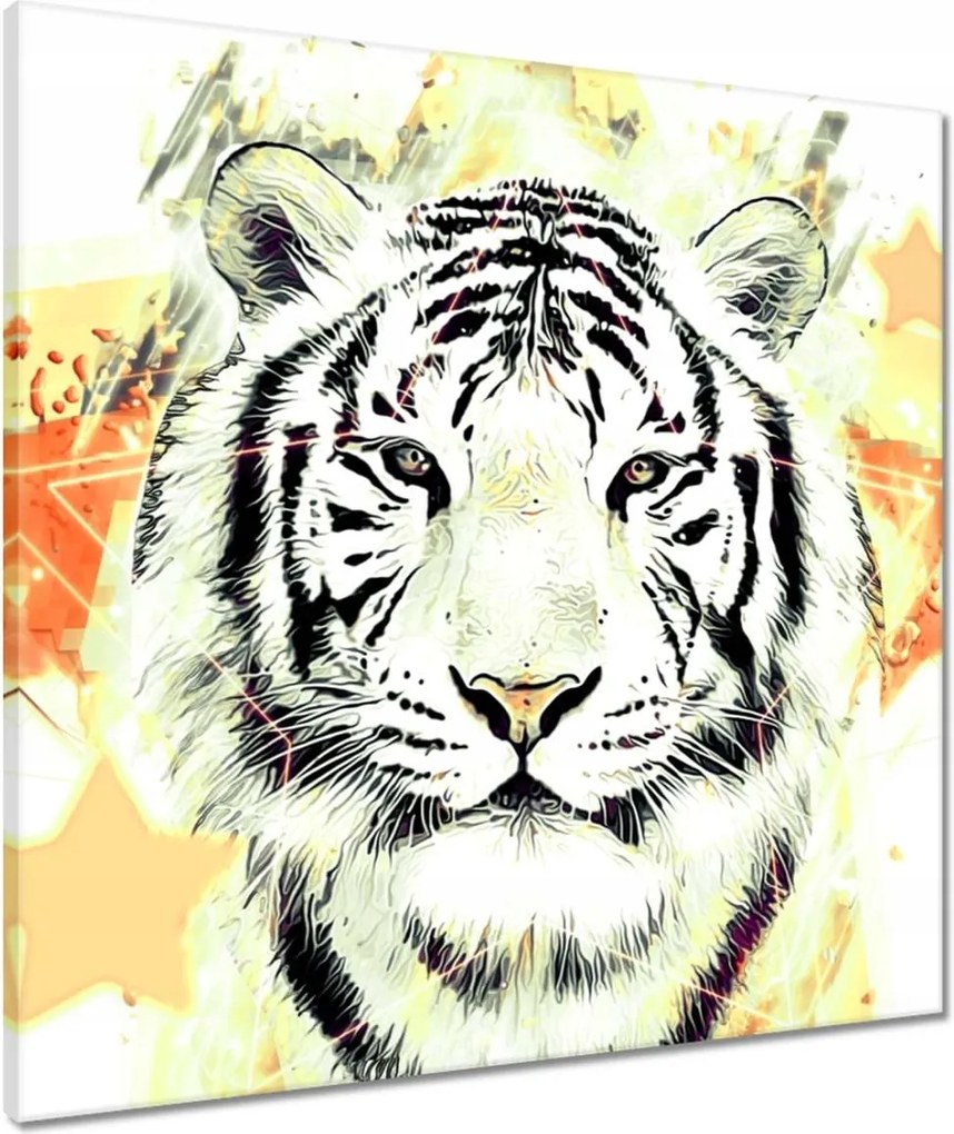 Vászonkép 60x60 Tigrisfej