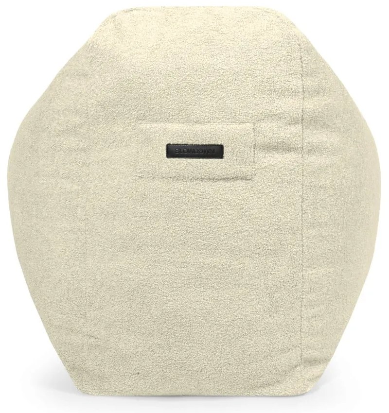 Krémszínű buklé babzsákfotel Snug Long 140 – SLOWDOWN