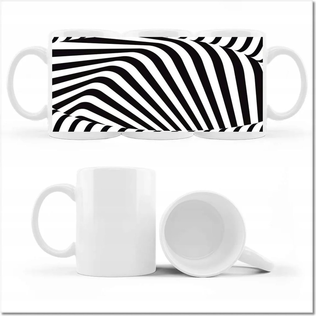 Fotó bögre Absztrakt fekete-fehér