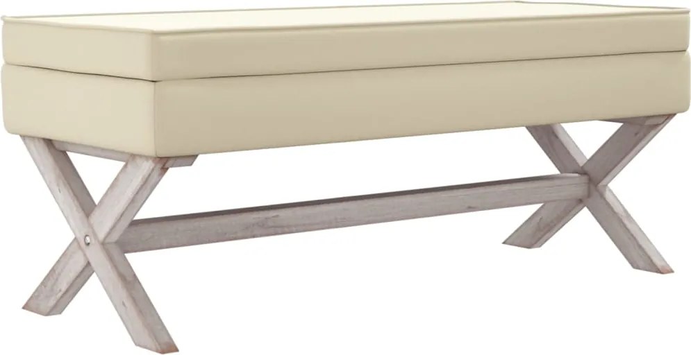 vidaXL vászon tárolóülőke 110 x 45 x 49 cm