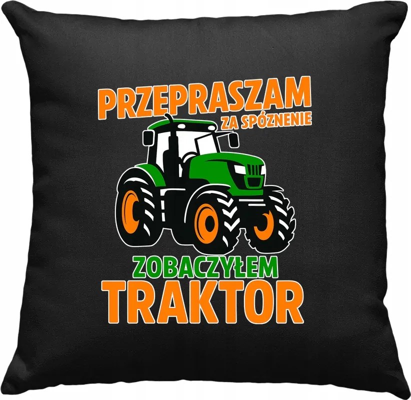 Párna Traktor Farmer Fekete