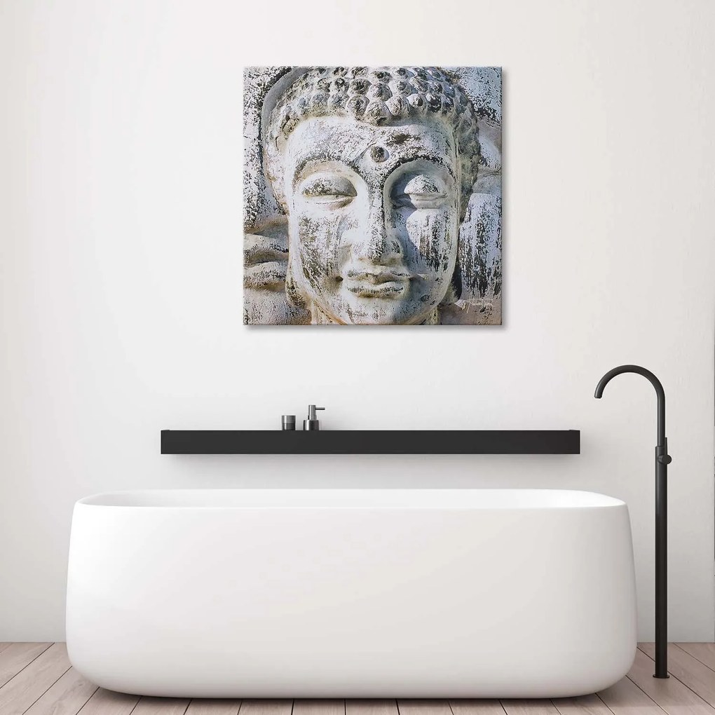 Gario Vászonkép Buddha szobor a falban Méret: 60 x 60 cm