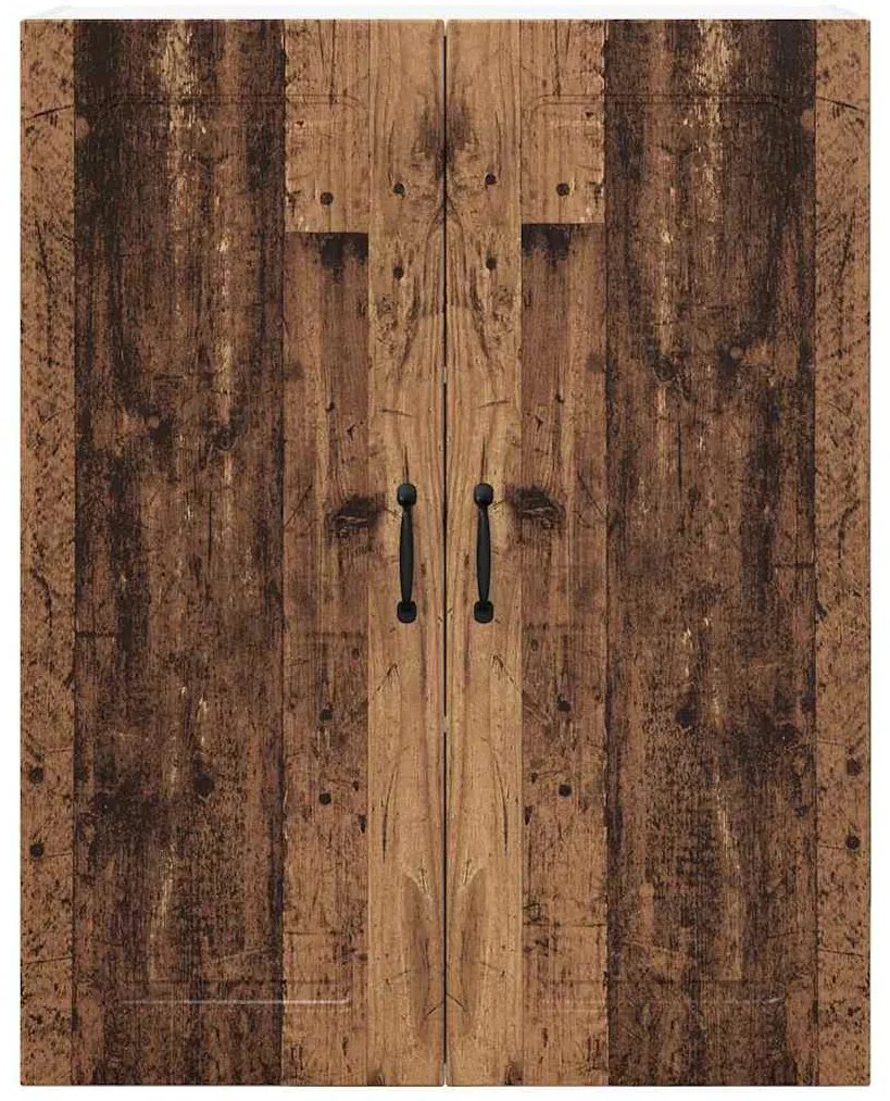 Fali konyhaszekrény polcokkal Öreg fa 80 x 31 x 100 cm Faanyag