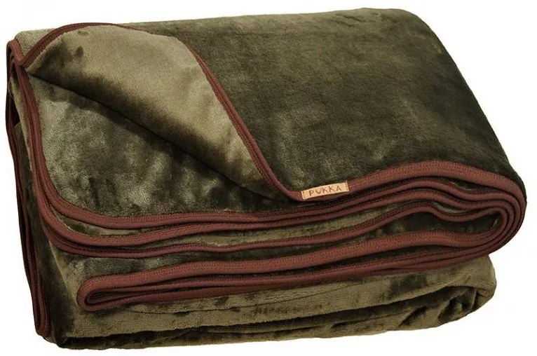 Olivia zöld dupla rétegű vadász–horgász takaró hordozóval