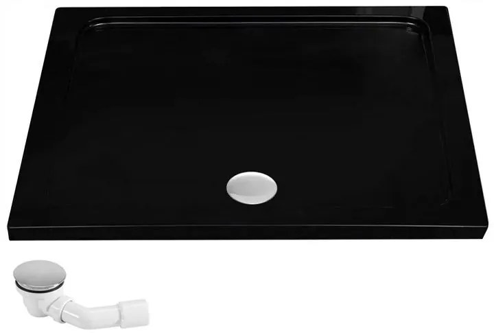 Zuhanytálca Rea Savoy black 80x100