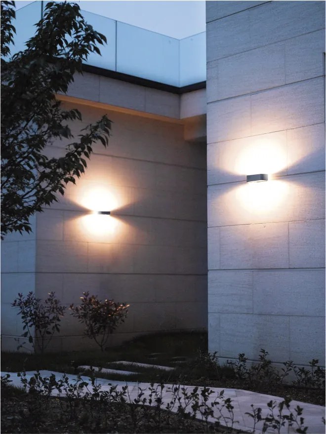 NOVOLUX 443A-L0107A-04 IRHIN Modern Kültéri Fali Lámpa Antracit LED IP54