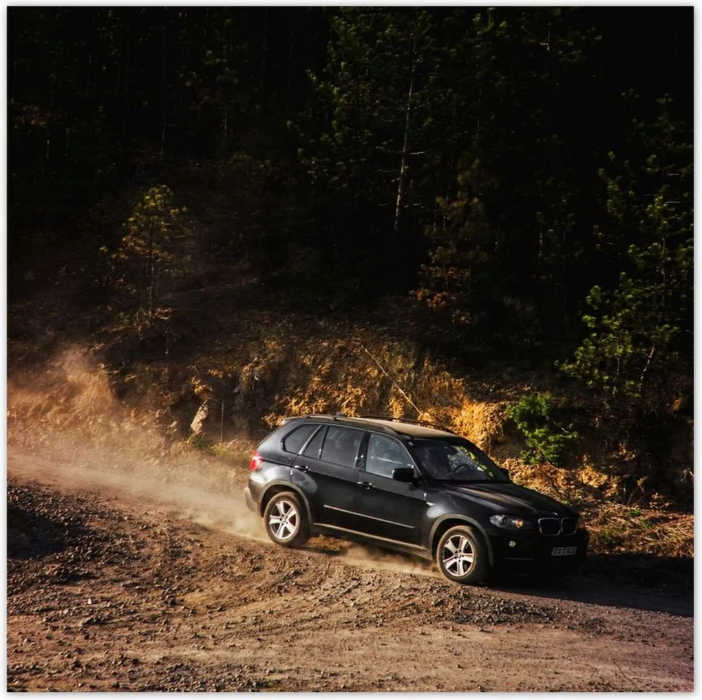 Poszterek 140x140 Fekete terepjáró Bmw