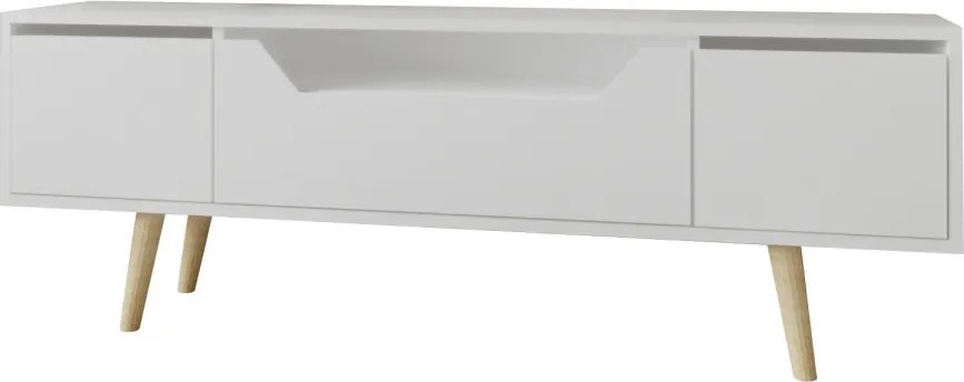 Roma TV-állvány, fehér, 150 cm